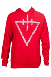 Logo Pullover (Red) Outerwear from The Devil Wears Prada