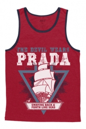 Like Seas Tank (Red w/ Navy) T-Shirts from The Devil Wears Prada